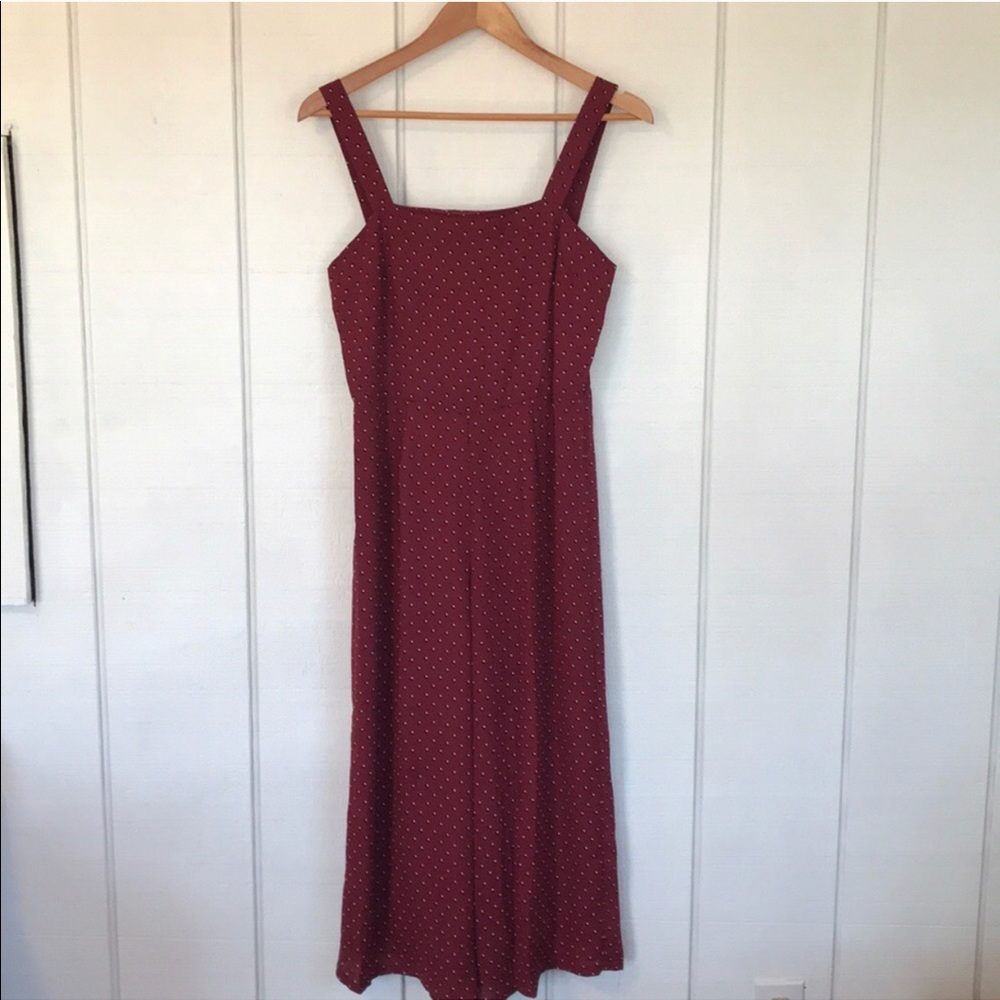 Red Jumpsuit Midi